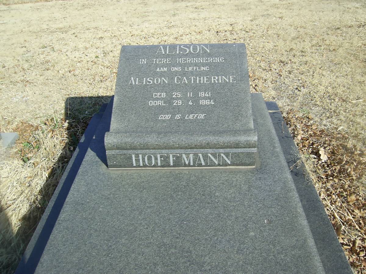 HOFFMANN Alison Catherine 1941-1964