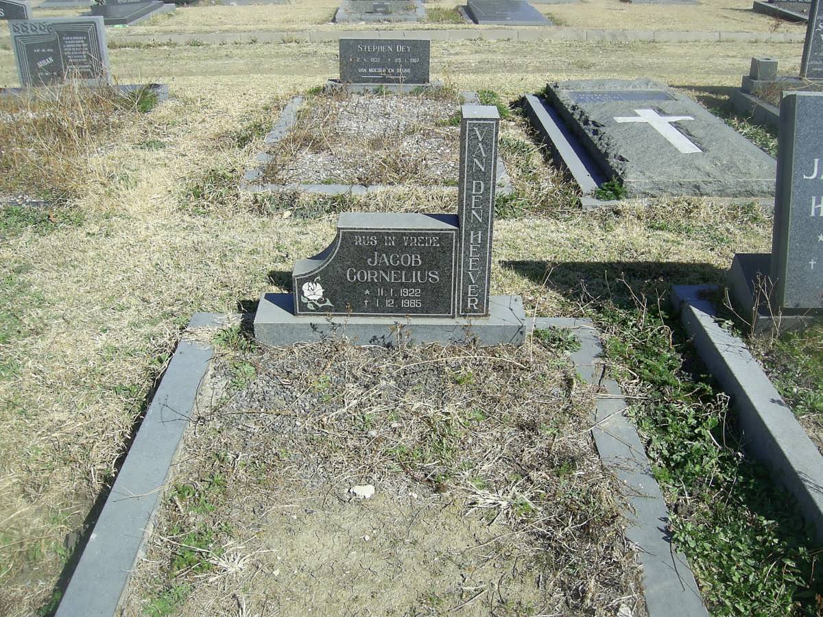 HEEVER Jacob Cornelius, van den 1922-1985