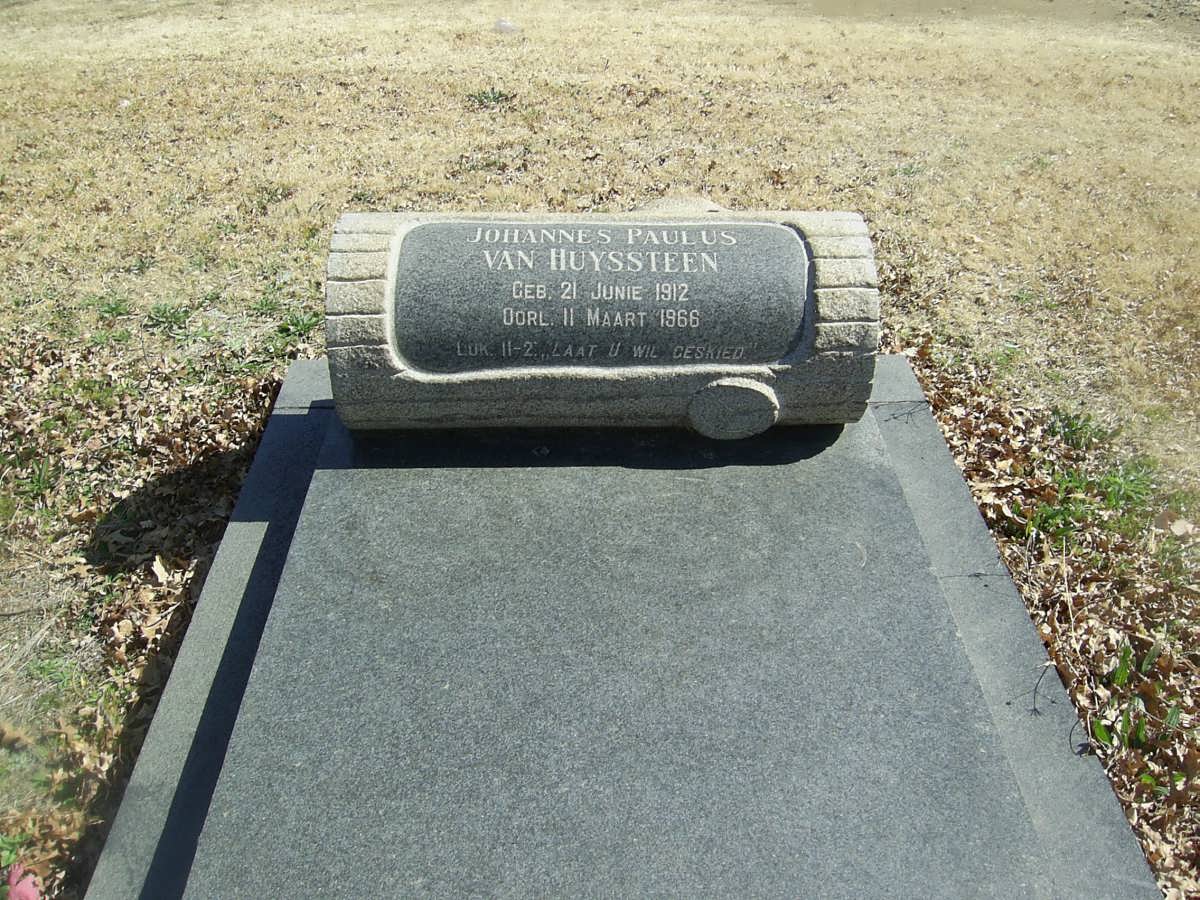 HUYSSTEEN Johannes Petrus, van 1912-1966