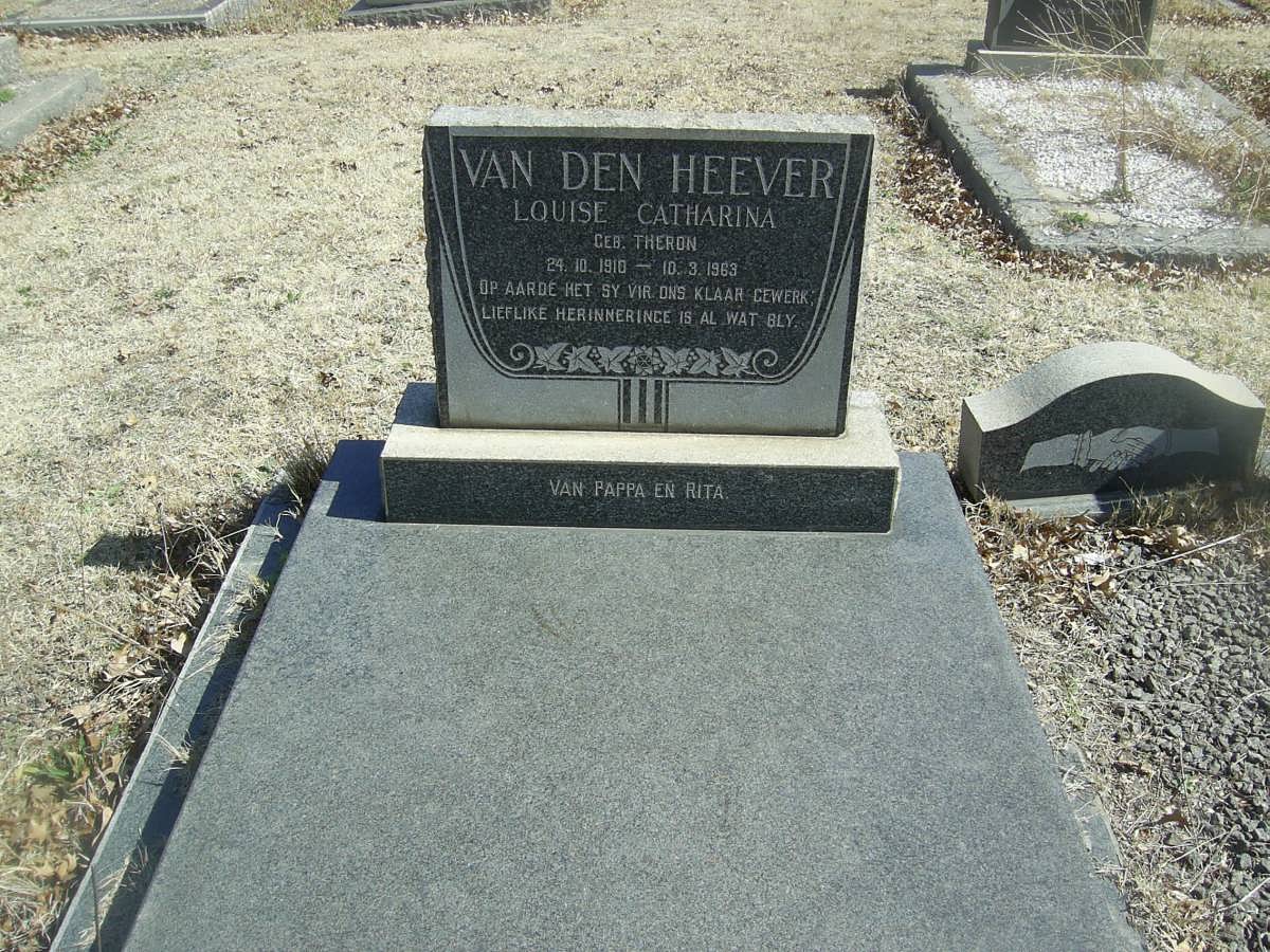 HEERDEN Louise Catharina, van de nee THERON 1910-1963