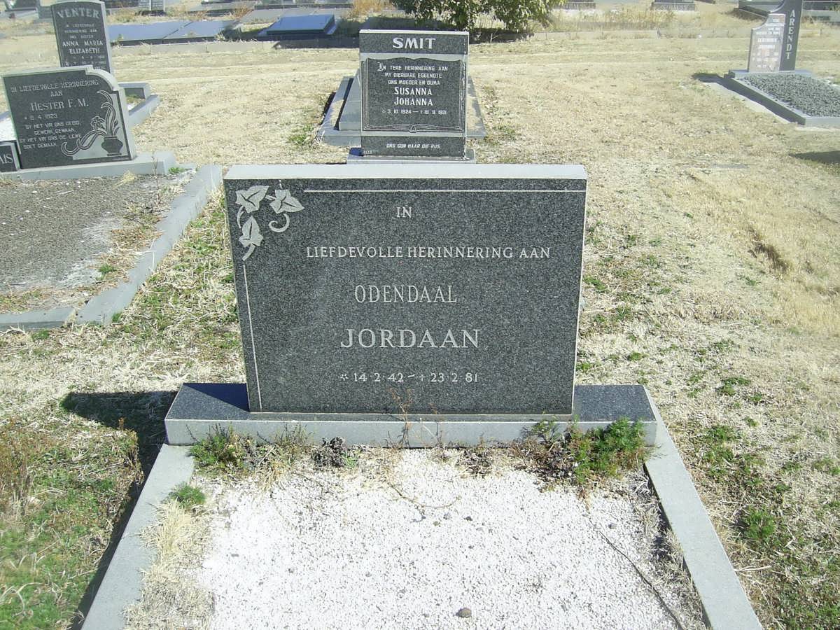 JORDAAN Odendaal 1942-1981