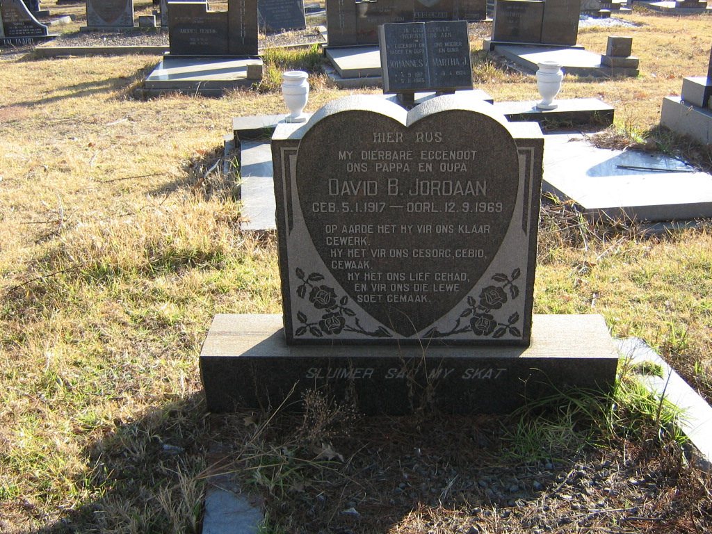 JORDAAN David B. 1917-1969