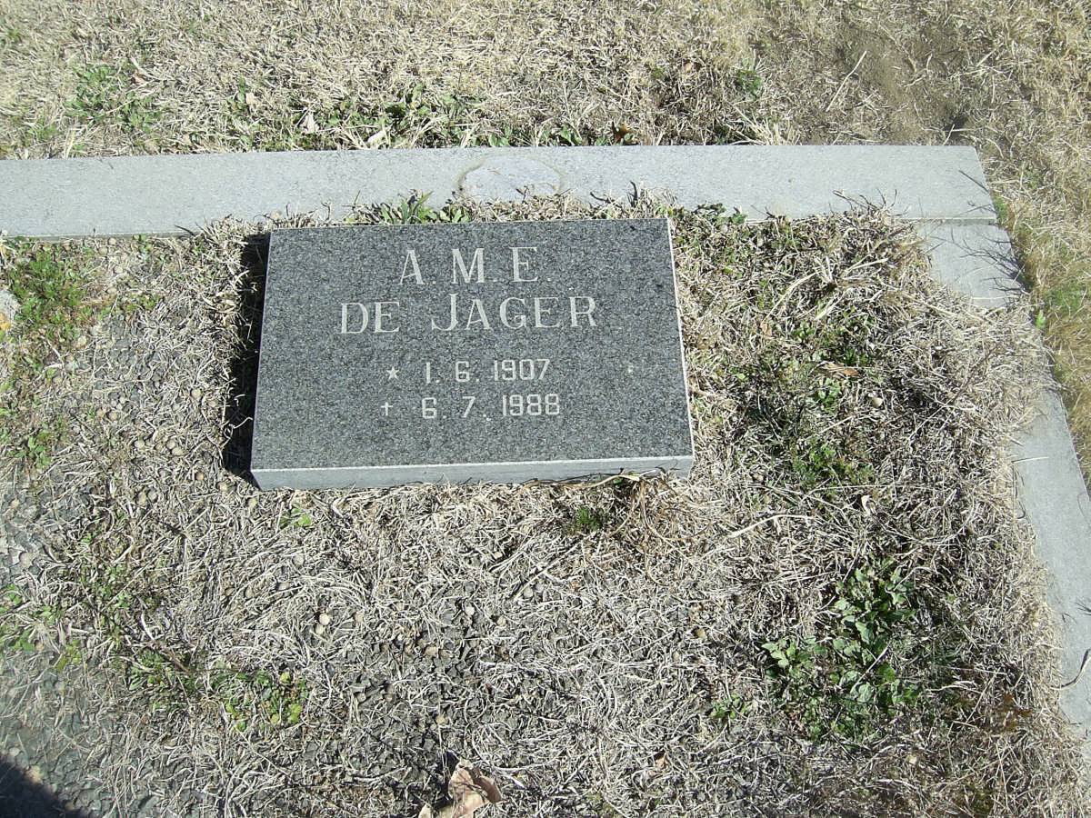 JAGER A.M.E., de 1907-1988