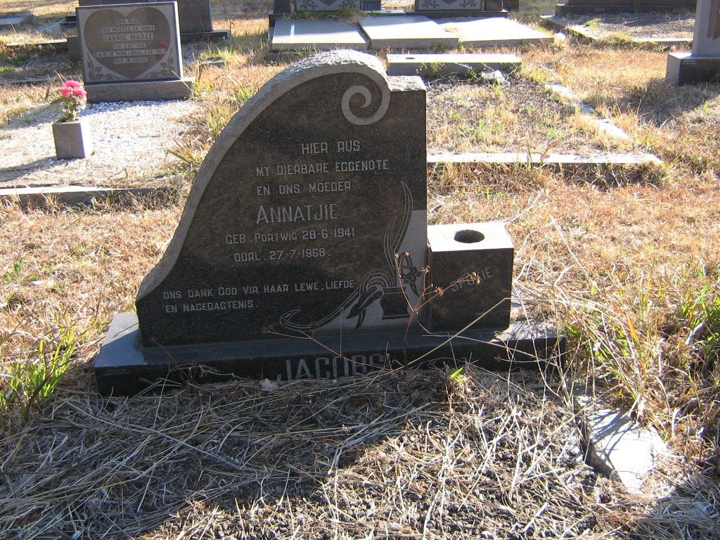 JACOBS Annatjie nee PORTWIG 1941-1968