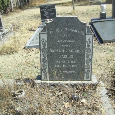 JACOBS Barend Jacobus 1927-1970
