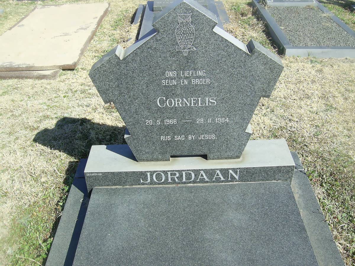 JORDAAN Cornelis 1966-1984