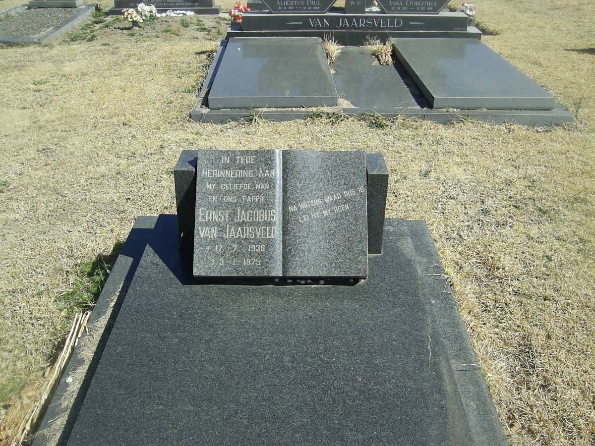 JAARSVELD Ernst Jacobus. van 1936-1975