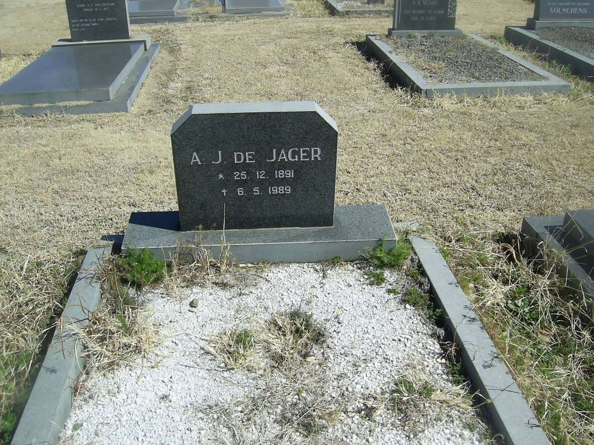 JAGER A.J., De 1891-1989