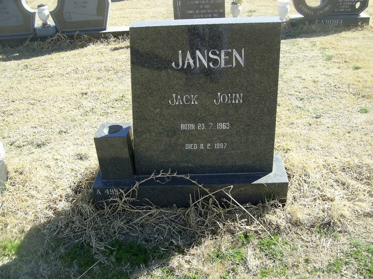 JANSEN Jack John 1963-1997