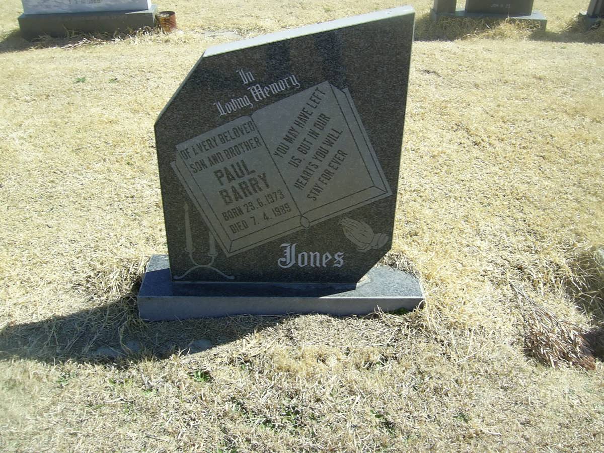 JONES Paul Barry 1973-1989