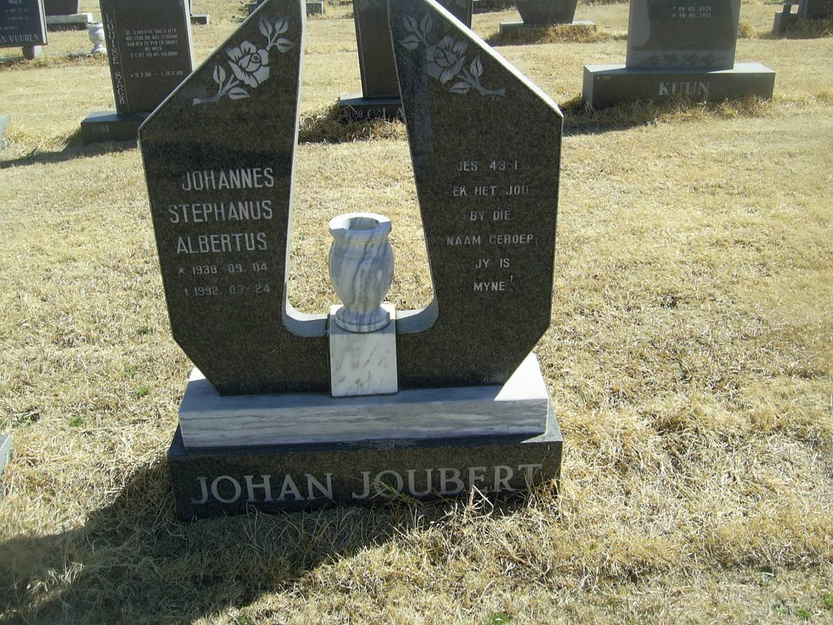 JOUBERT Johannes Stephanus Albertus 1938-1992