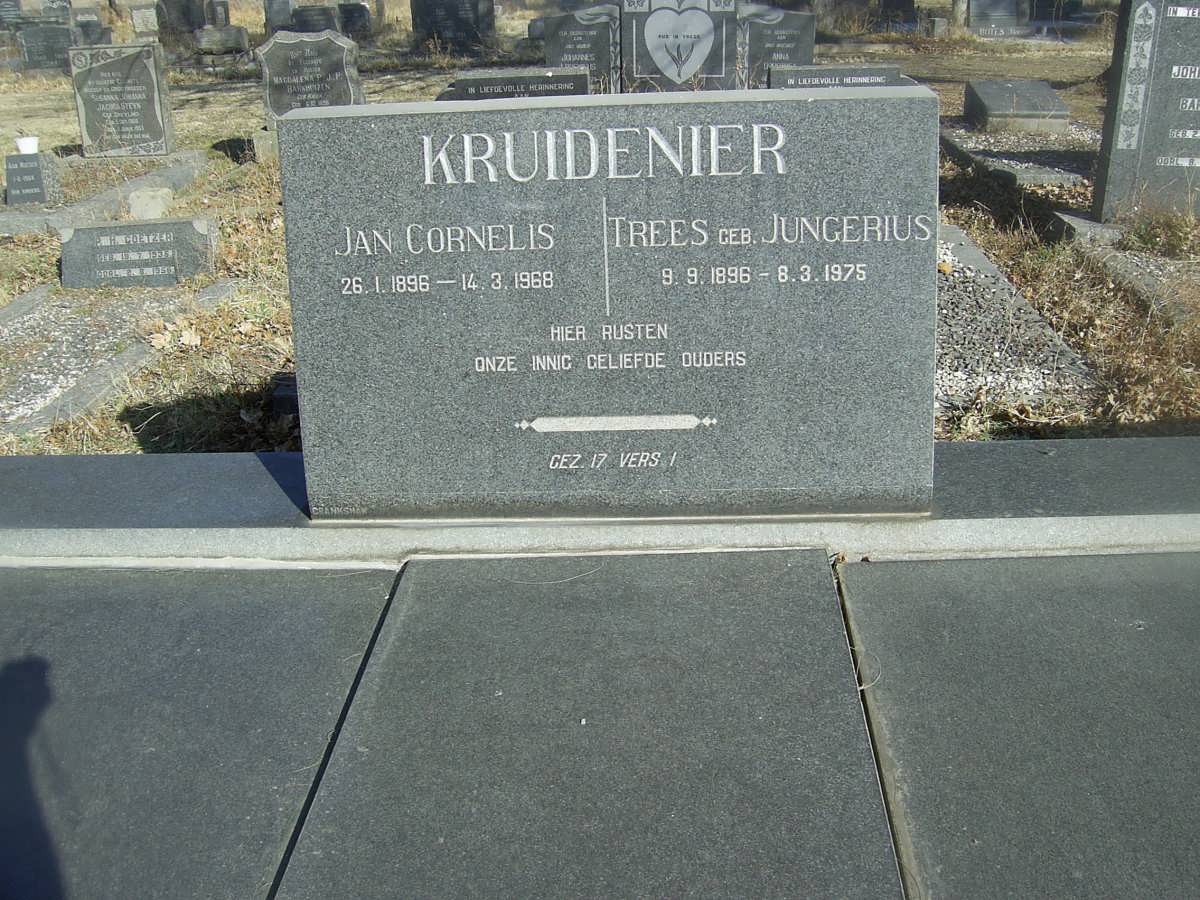 KRUIDENIER Jan Cornelis 1896-1968 &amp; Trees JUNGERIUS 1896-1975