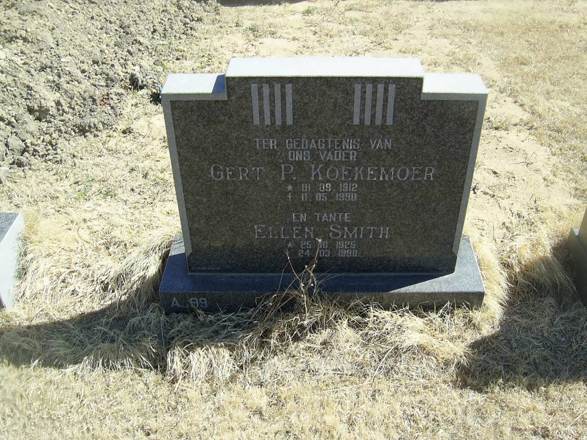 KOEKEMOER Gert P. 1912-1990 :: SMITH Ellen 1925-1990