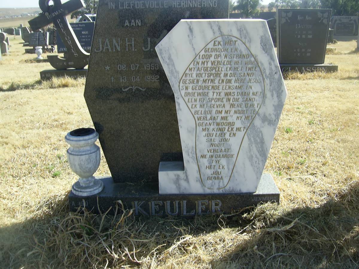 KEULER Jan H.J. 1953-1992
