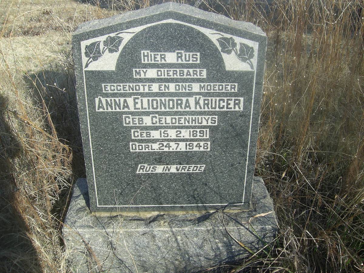 KRUGER Anna Elionora nee GELDENHUYS 1891-1948