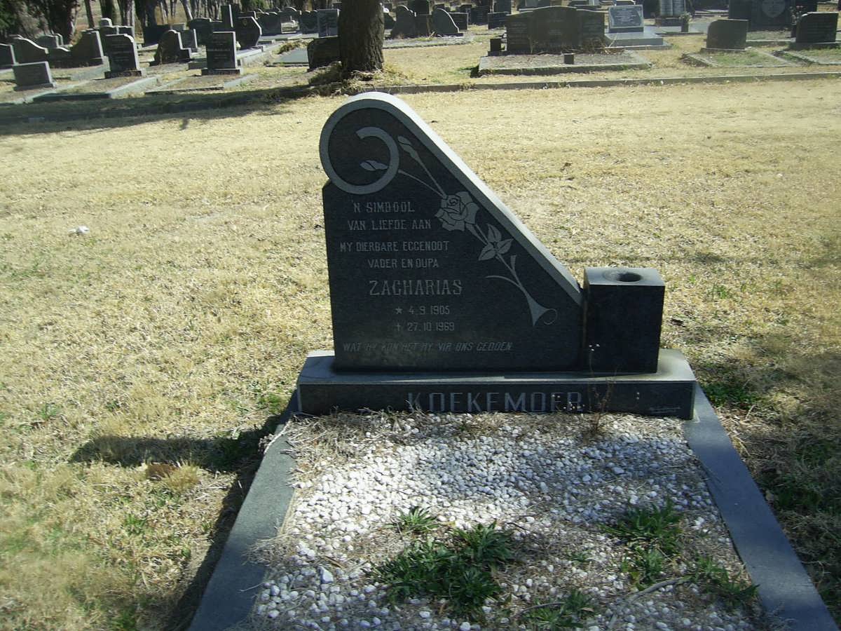 KOEKEMOER Zacharias 1905-1969