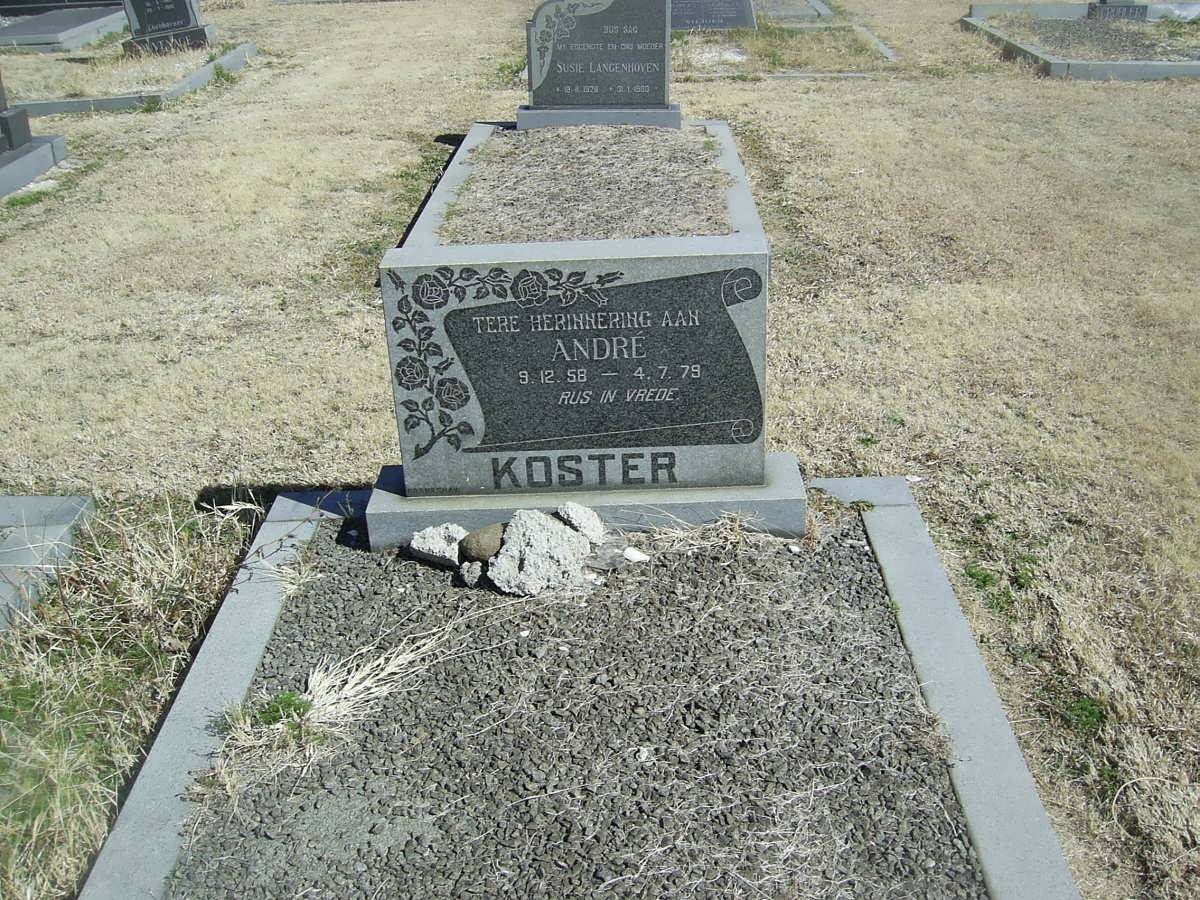 KOSTER André 1958-1979