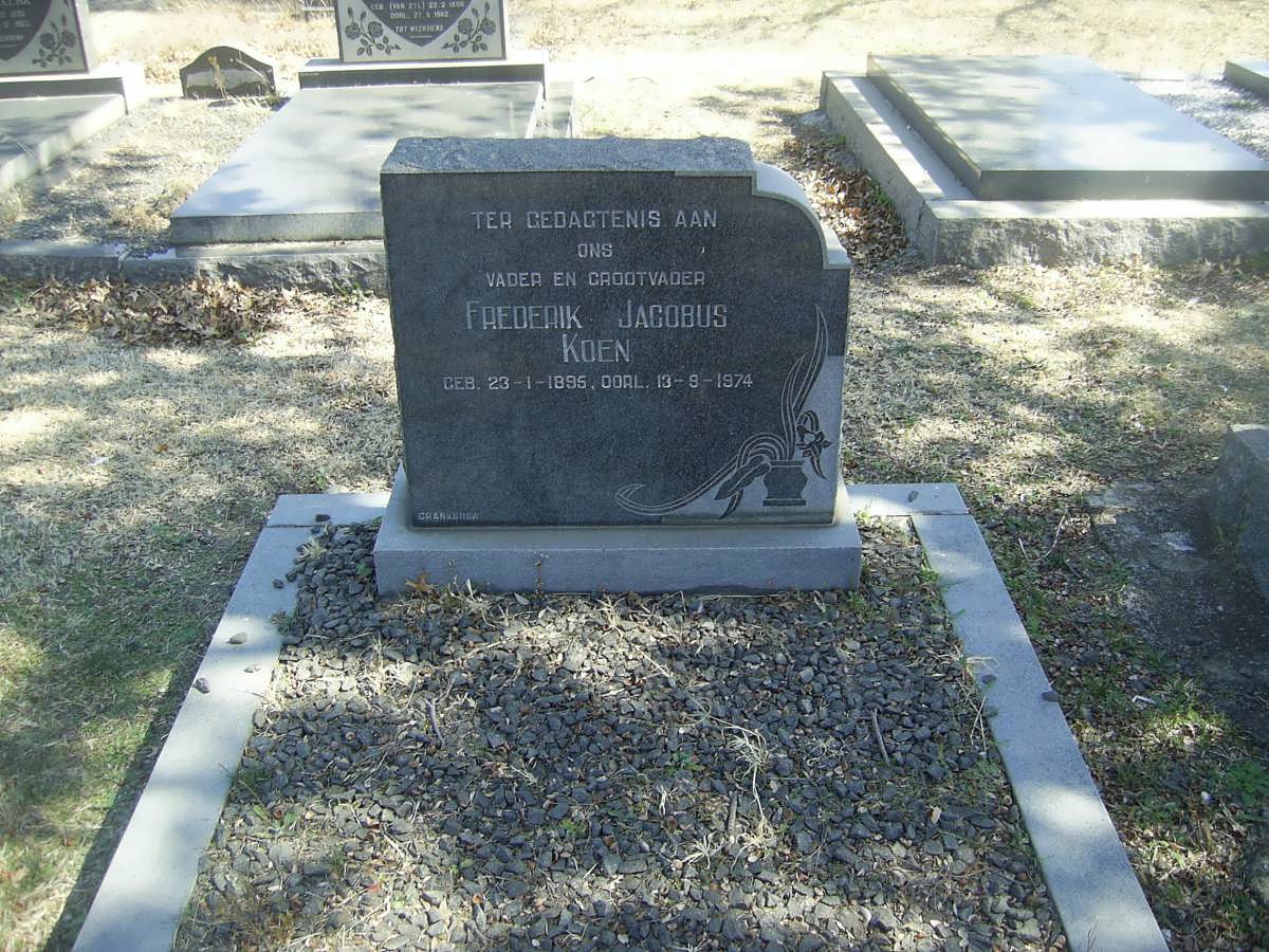 KOEN Frederick Jacobus 1895-1974