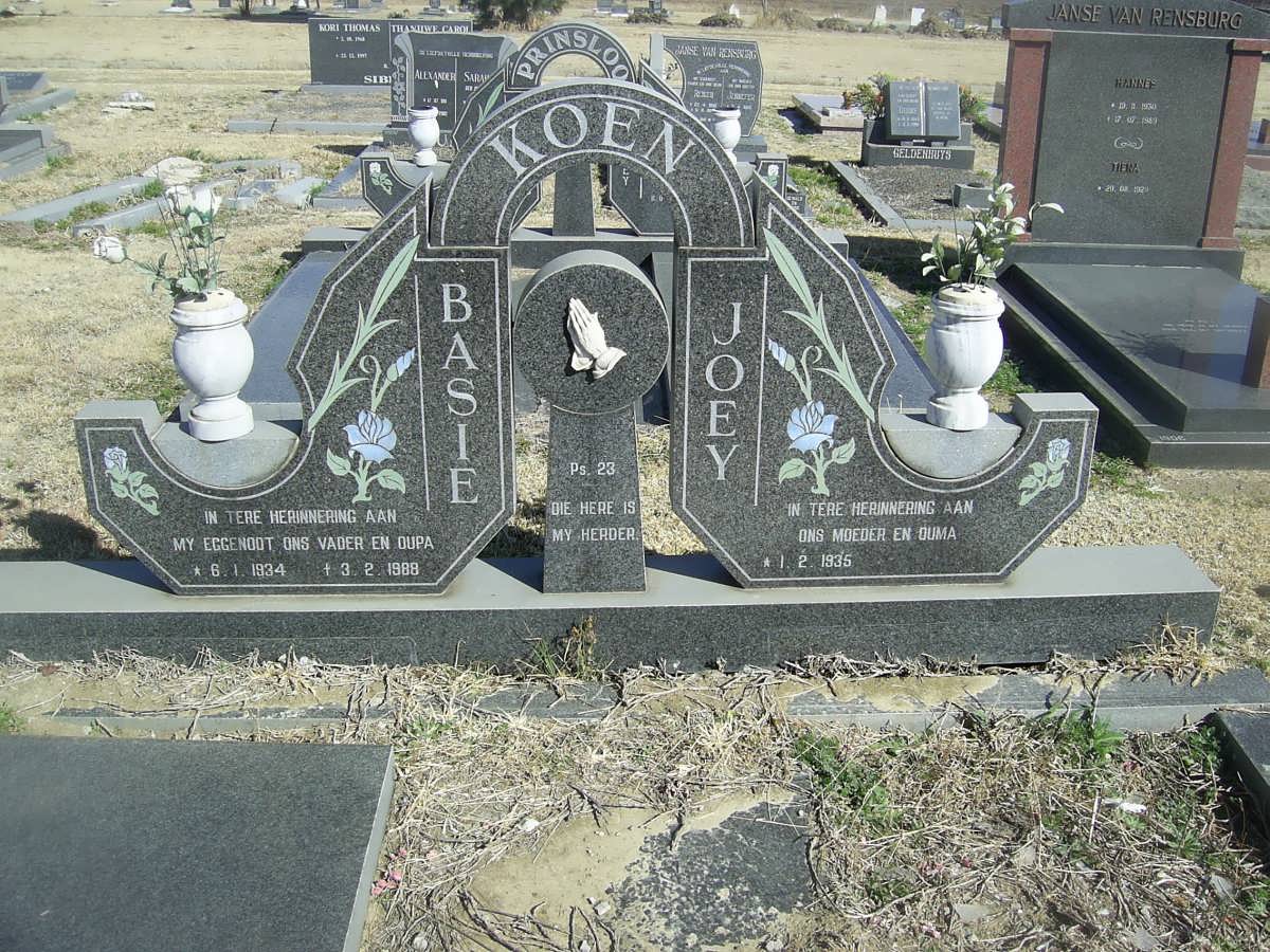 KOEN Basie 1934-1988 &amp; Joey 1935-