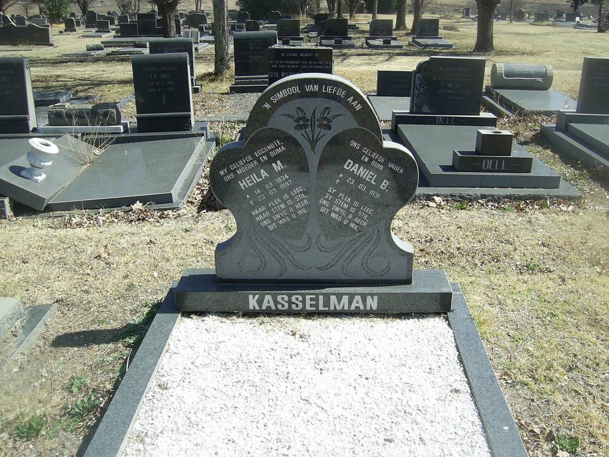 KASSELMAN Daniel B. 1931- &amp; Heila M. 1934-1997