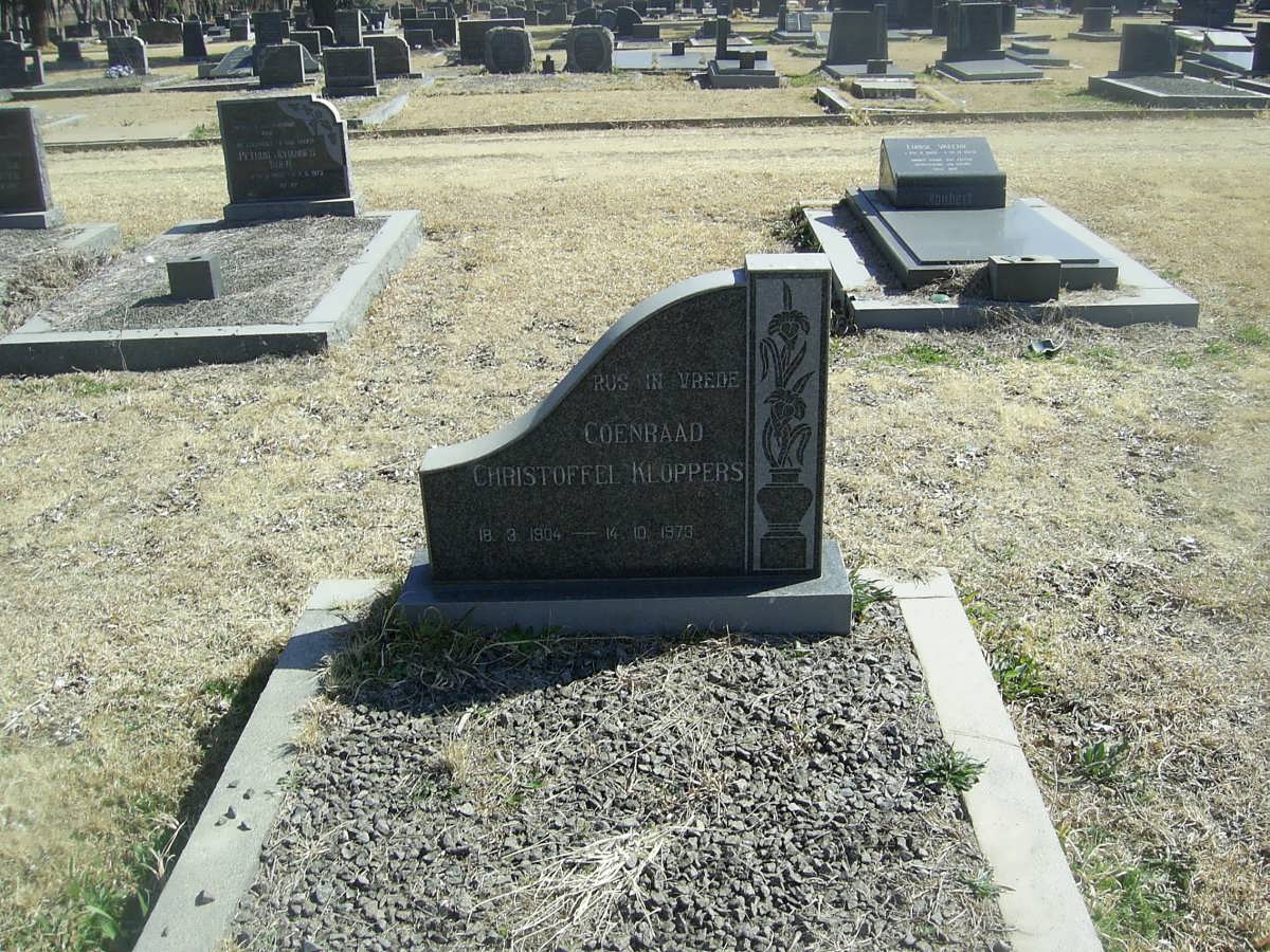 KLOPPERS Coenraad Christoffel 1904-1973