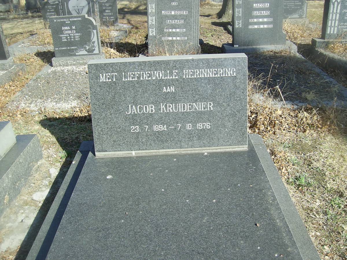 KRUIDENIER Jacob 1894-1976