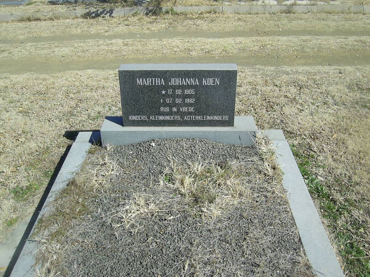 KOEN Martha Johanna 1905-1982