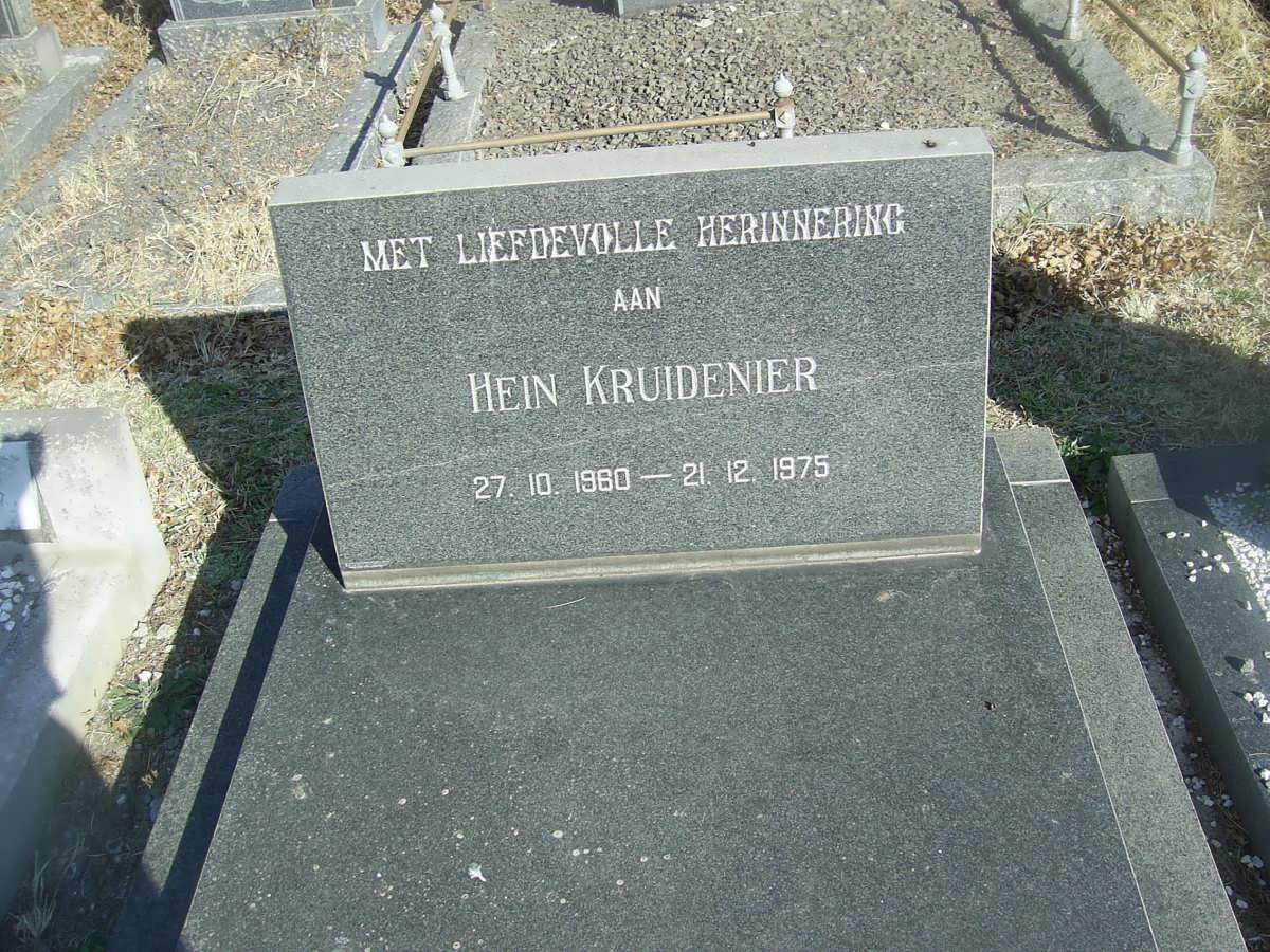 KRUIDENIER Hein 1960-1975