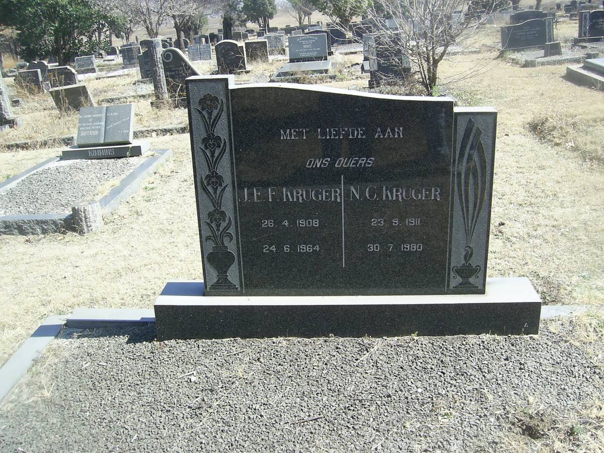 KRUGER J.E.F. 1908-1964 &amp; N.C. 1911-1980
