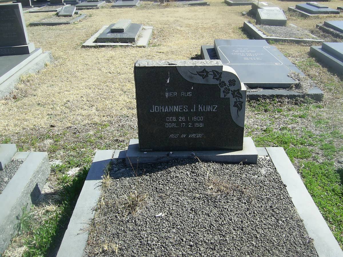 KUNZ Johannes J. 1900-1981