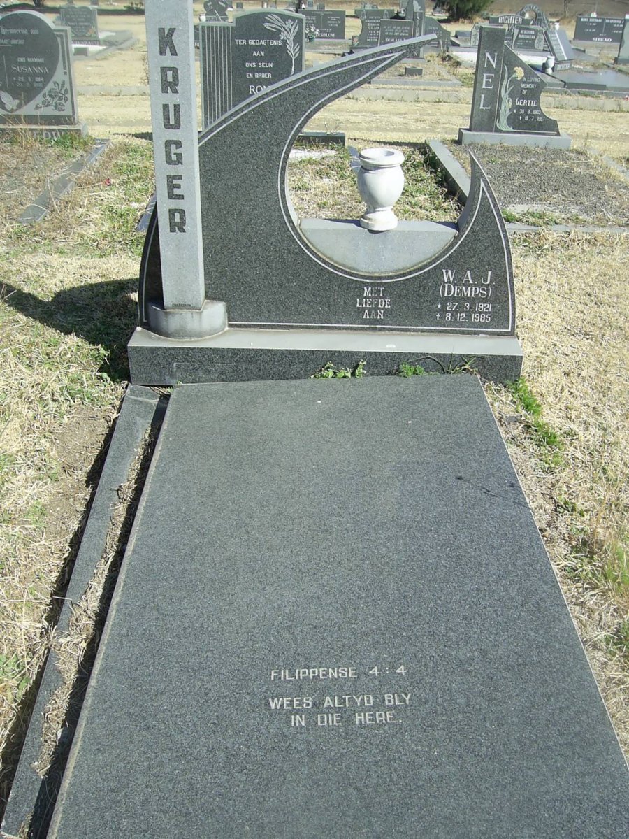 KRUGER W.A.J. 1921-1985