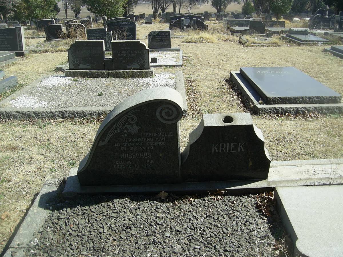 KRIEK Josephus 1916-1964
