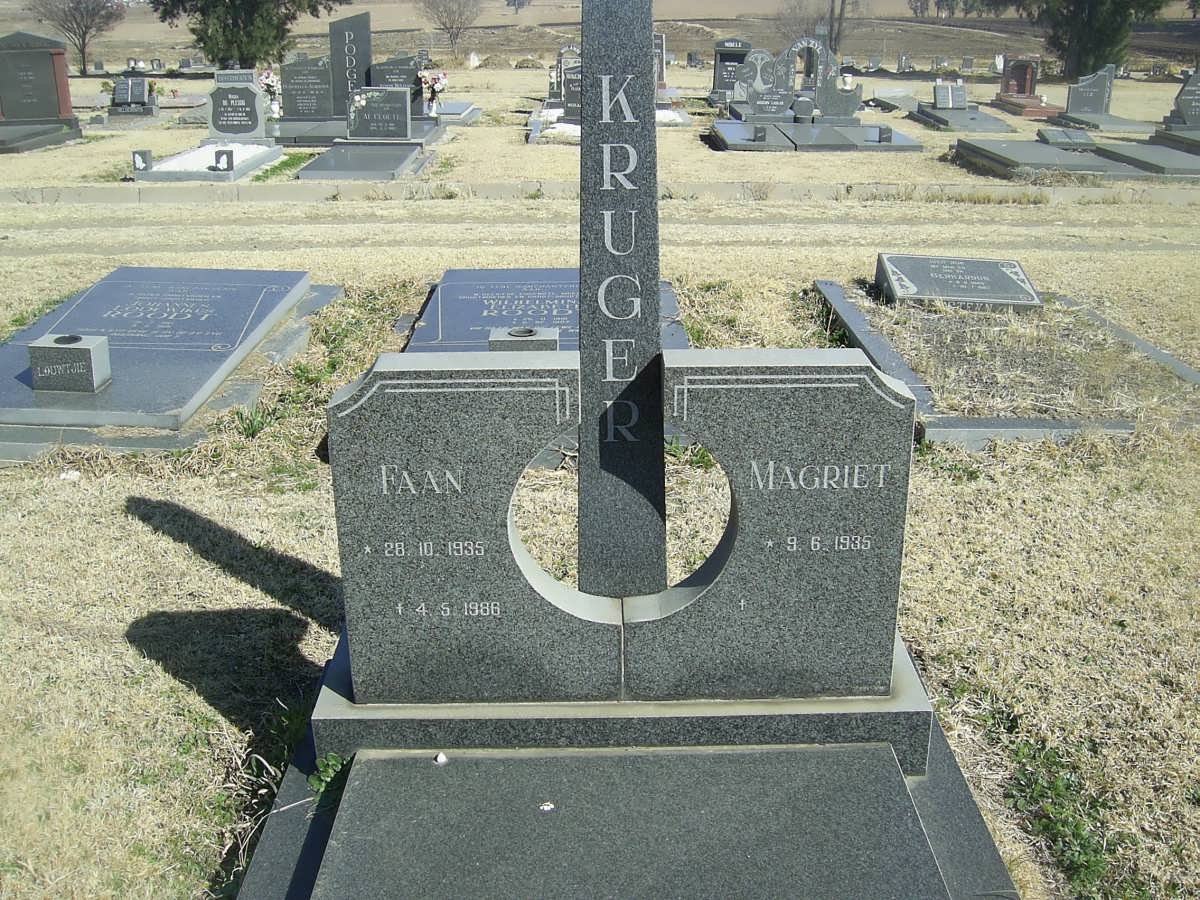 KRUGER Faan 1935-1986 &amp; Magriet 1935-