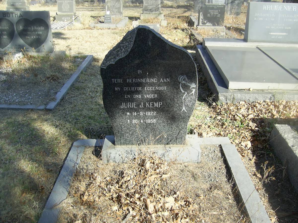 KEMP Jurie J. 1922-1956