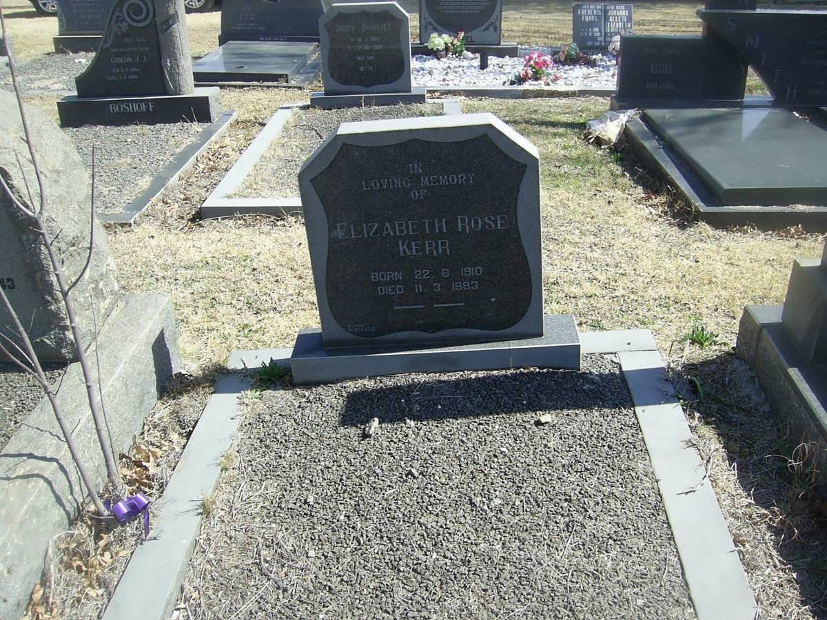KERR Elizabeth Rose 1910-1983