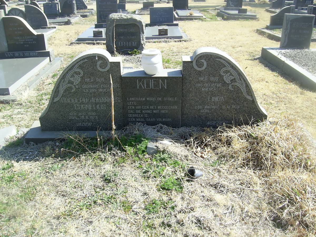 KOEN Rudolph Johannes Cornelius 1930-1972 &amp; Linda MAGNUS 1934-