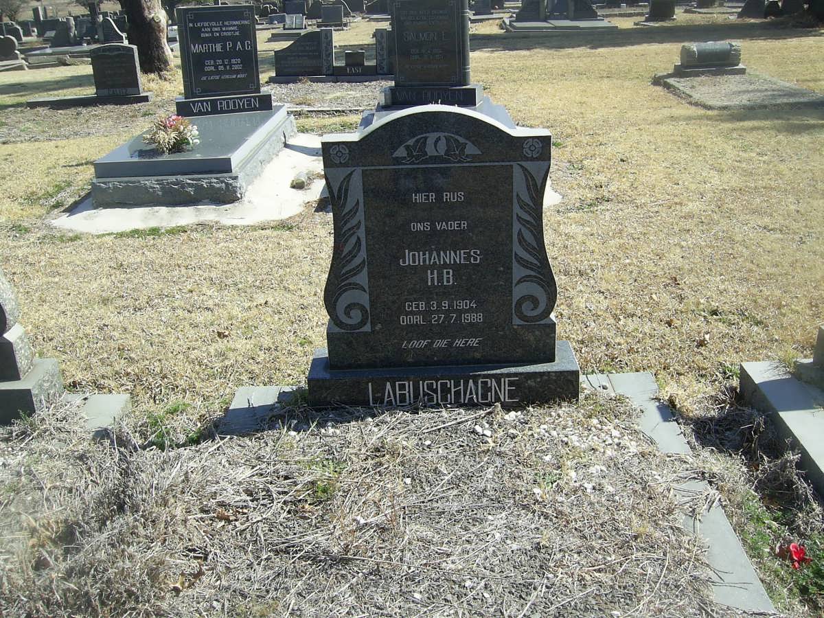 LABUSCHAGNE Johannes H.B. 1904-1988