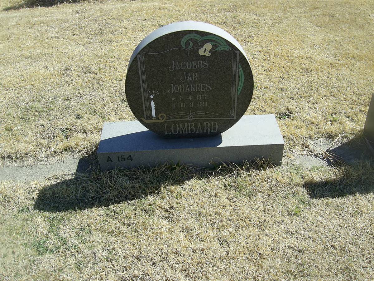 LOMBARD Jacobus Jan Johannes 1952-1991