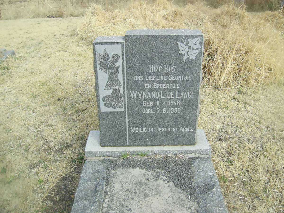 LANGE Wynand L., de 1948-1958
