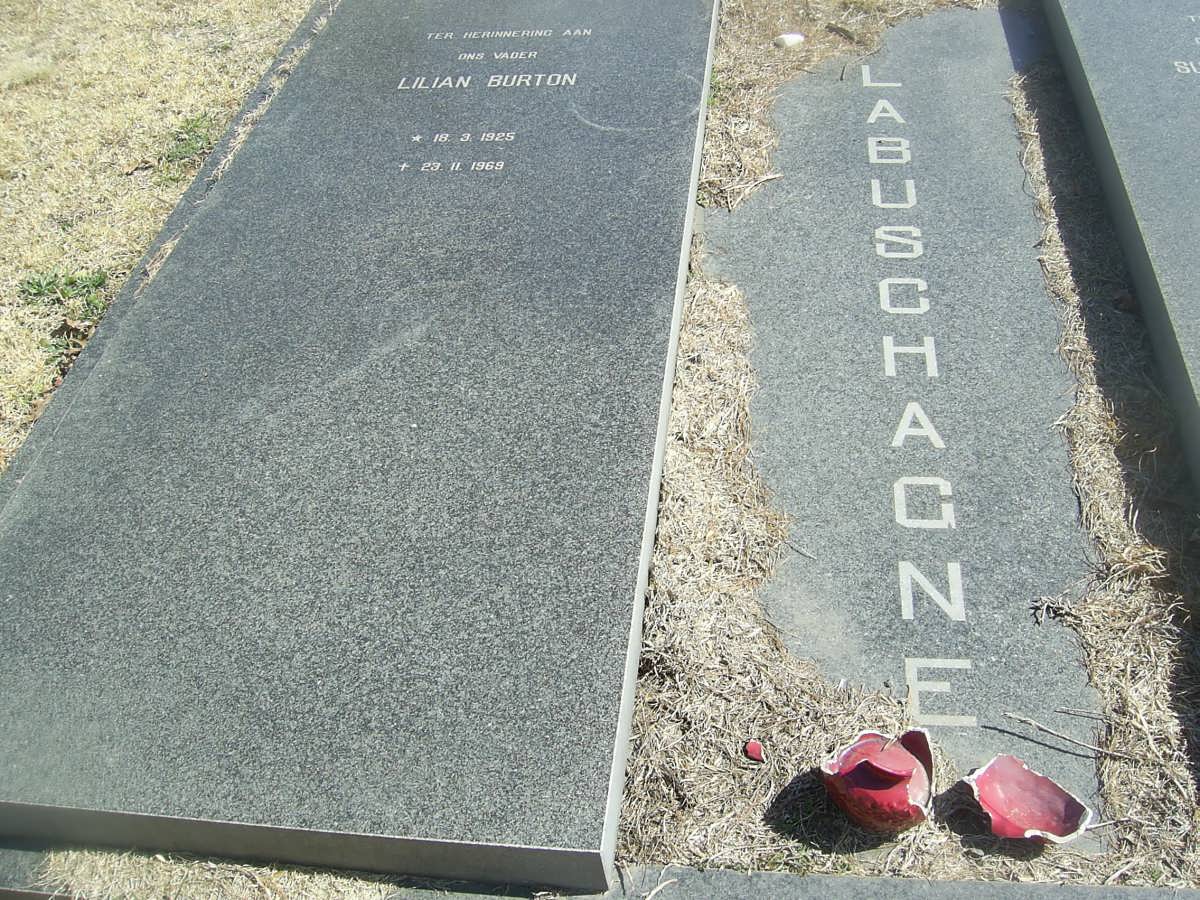 LABUSCHAGNE Lilian Burton 1925-1968