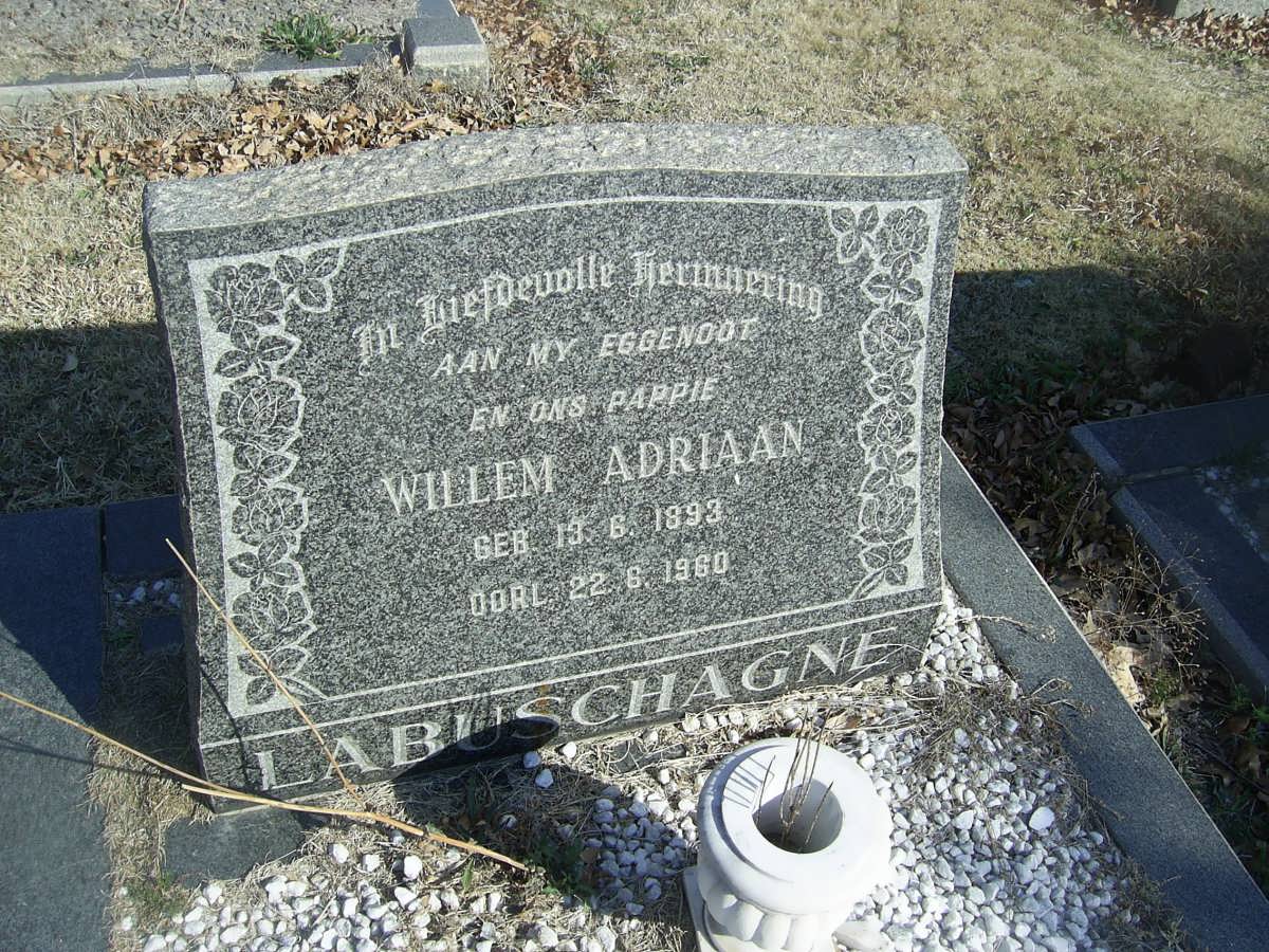 LABUSCHAGNE Willem Adriaan 1893-1960