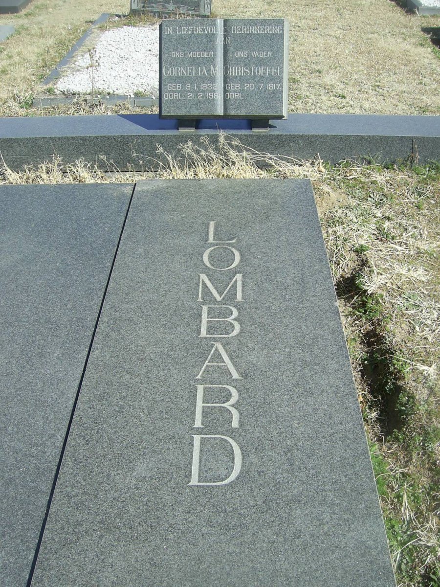 LOMBARD Christoffel 1917- &amp; Cornelia M. 1932-198?