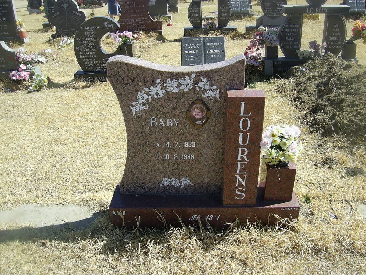 LOURENS Baby 1933-1999