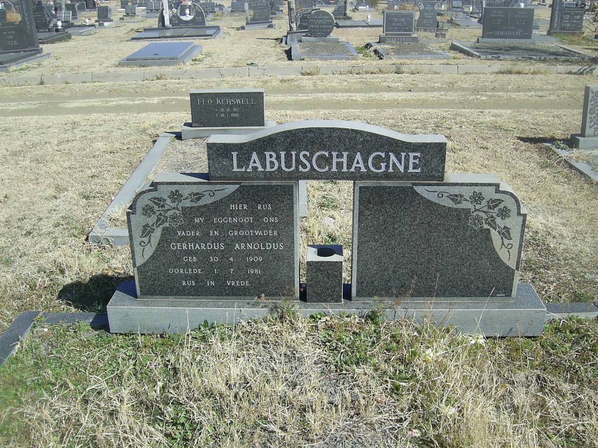 LABUSCHAGNE Gerhardus Arnoldus 1909-1981