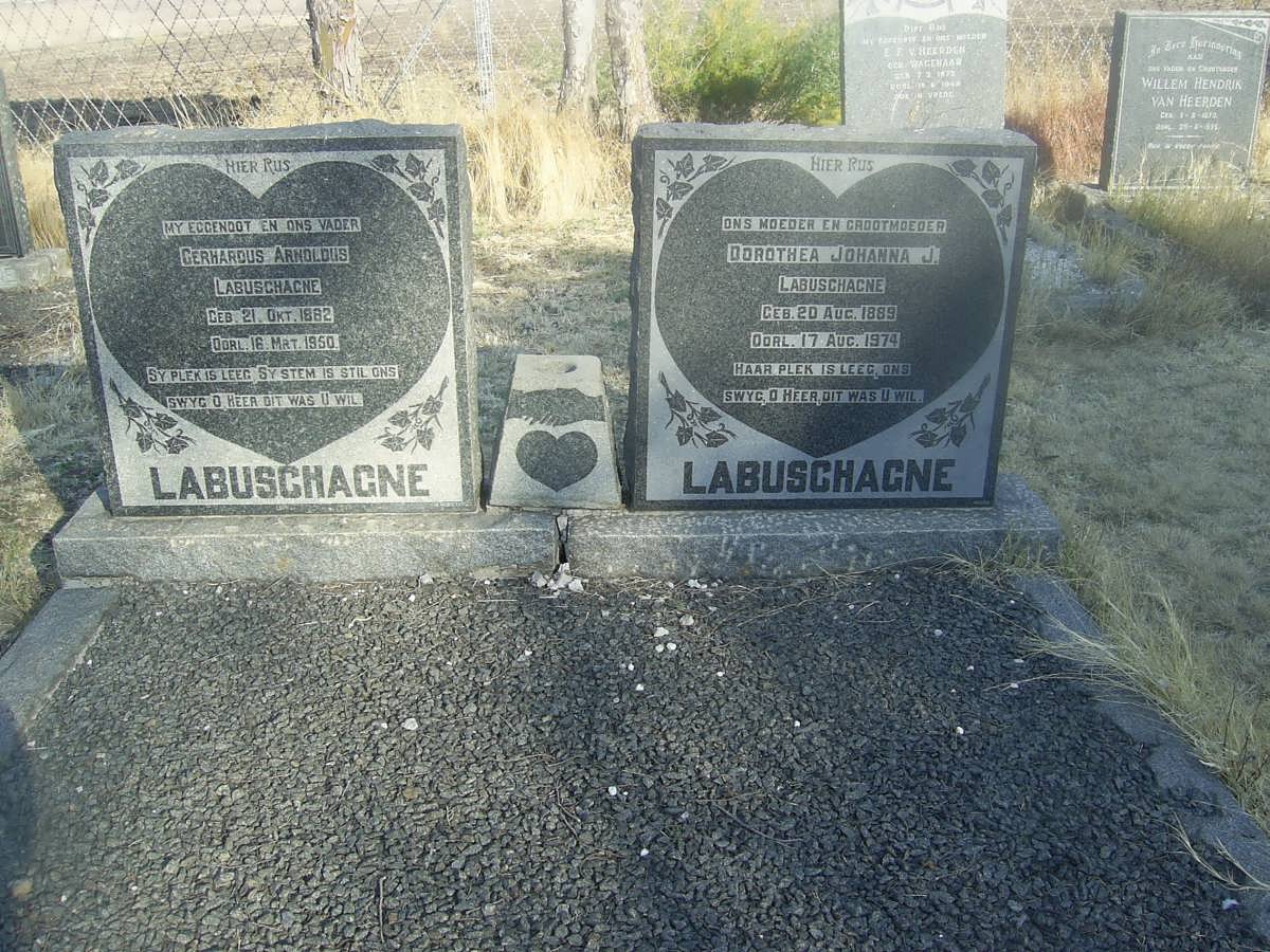 LABUSCHAGNE Gerhardus Arnoldus 1882-1950 &amp; Dorothea Johanna J. 1889-1974