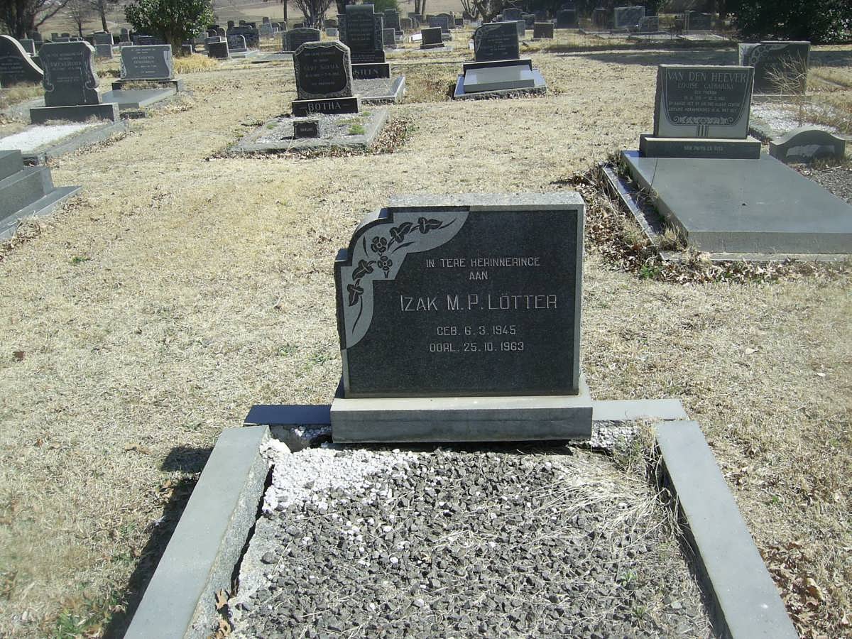 LOTTER Izak M.P. 1945-1963