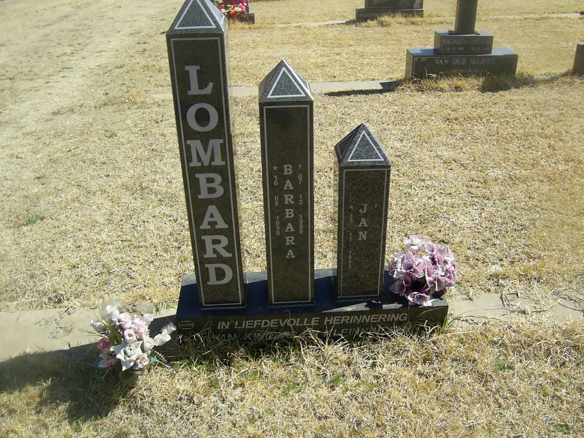 LOMBARD Jan 1943- &amp; Barbara 1950-1999
