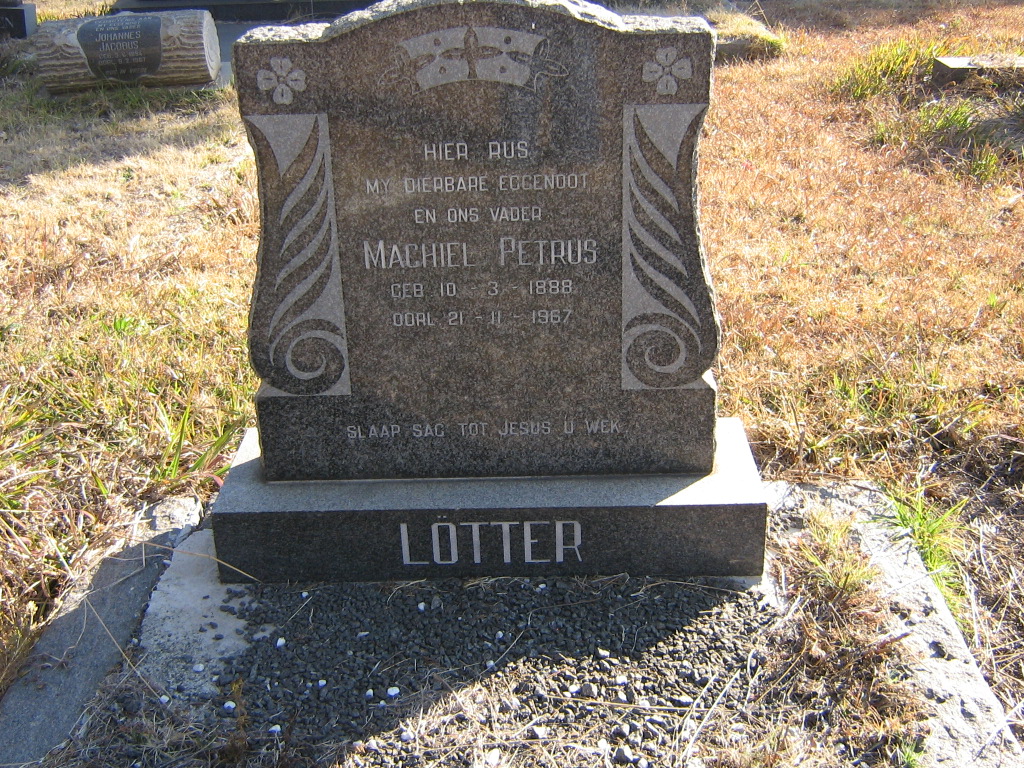 LOTTER Machiel Petrus 1888-1967