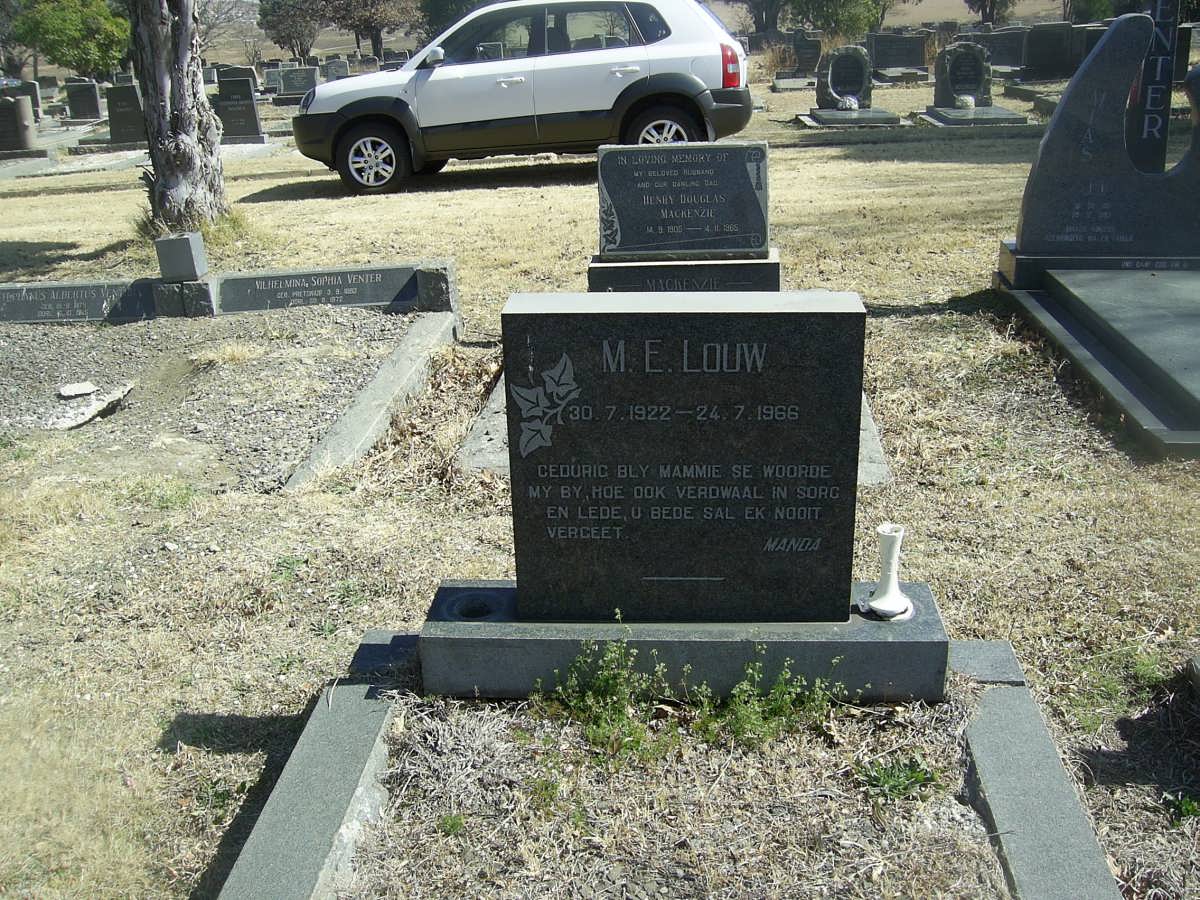 LOUW M.E. 1922-1966