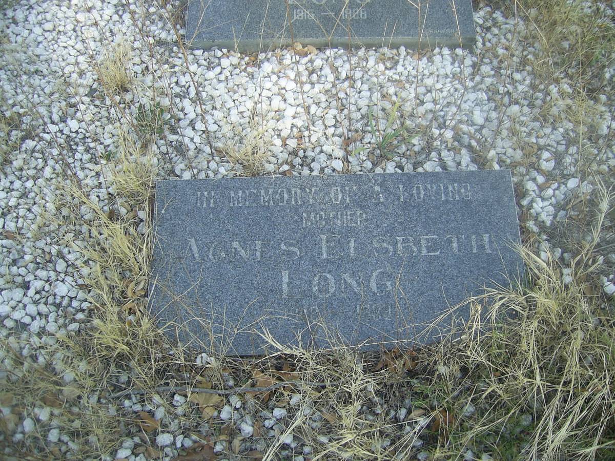 LONG Agnes Elizabeth 1918-1989